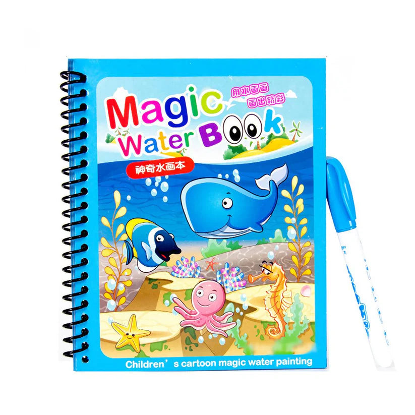 Magic Water Book (Reusable) + 1 Magic Water Pen